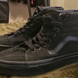 Black High-Top Sneakers